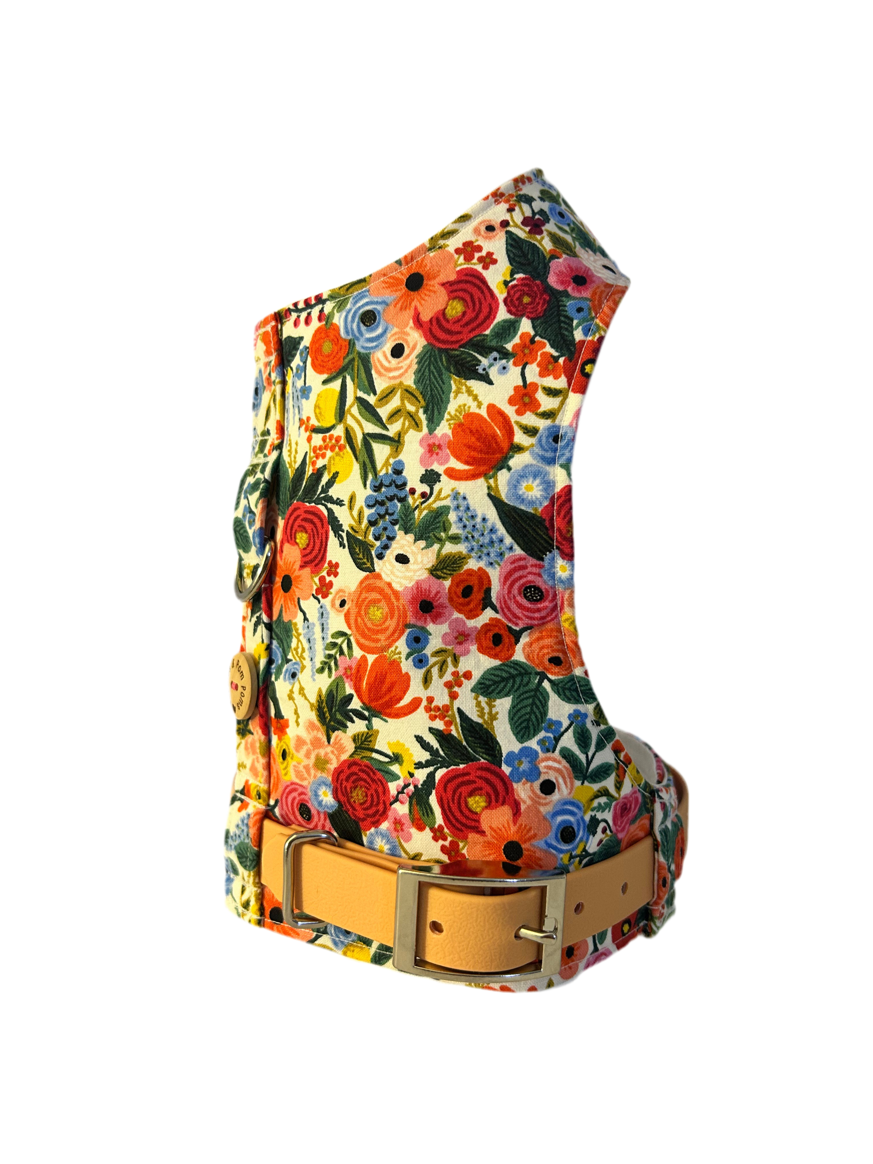 Handmade Vest Dog Harness - Garden Party-1