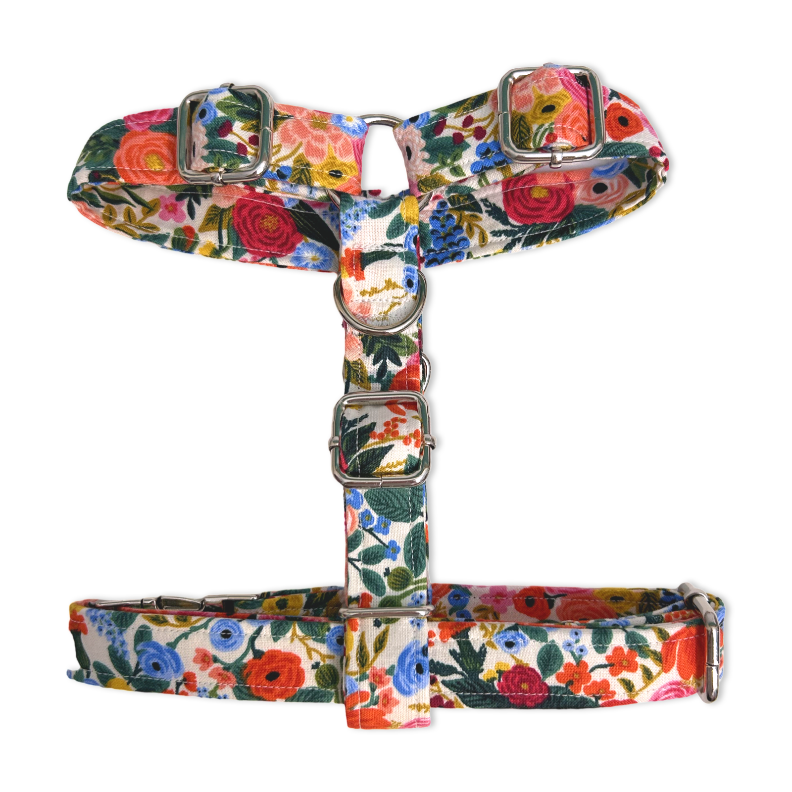 Handmade H Dog Harness - Garden Party-1