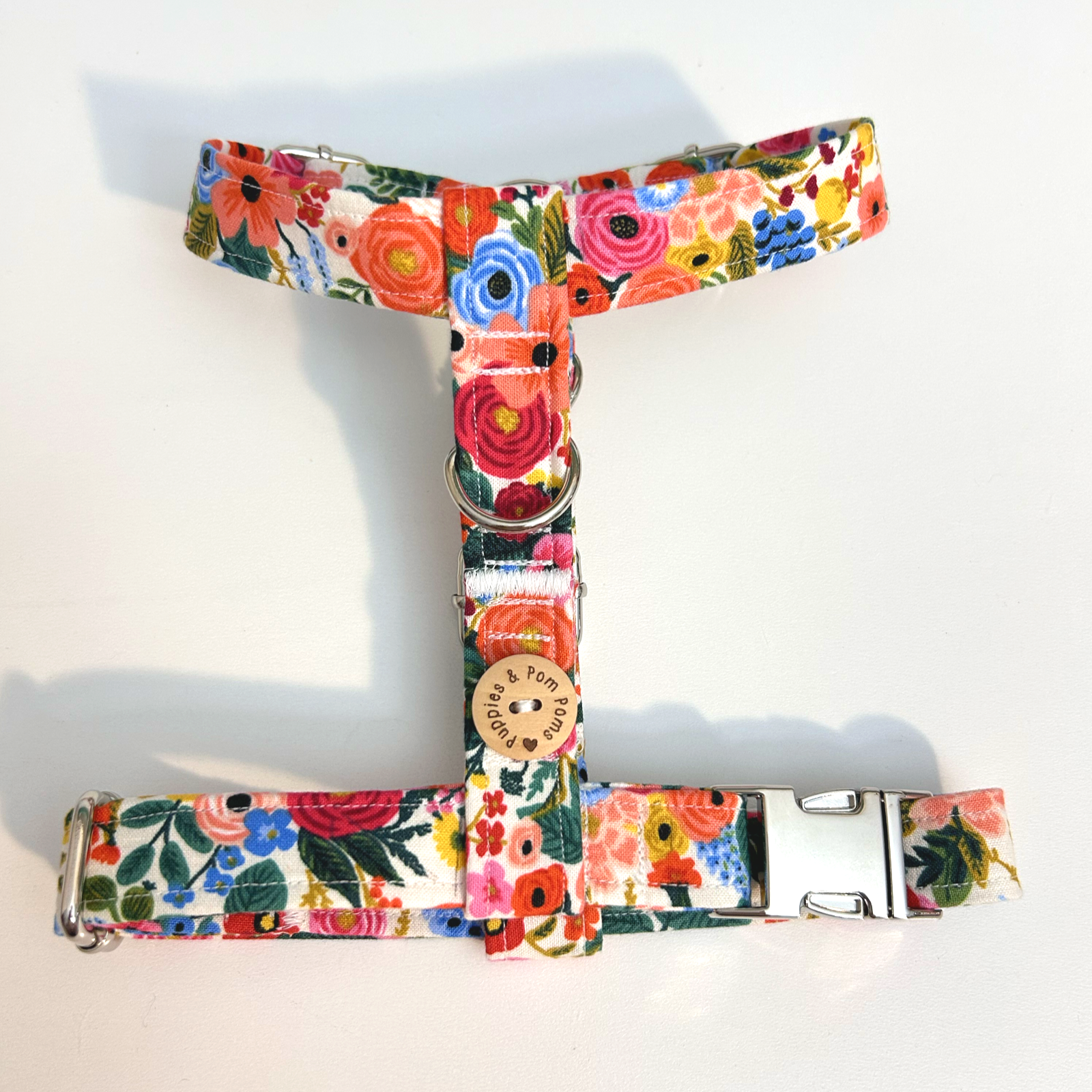 Handmade H Dog Harness - Garden Party-3