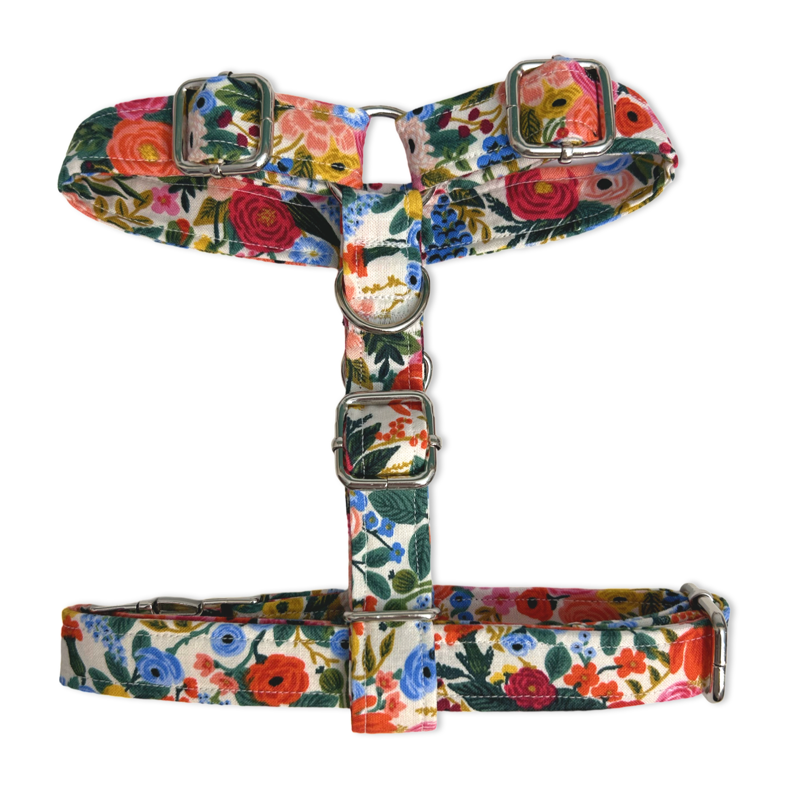 Handmade H Dog Harness - Garden Party-4