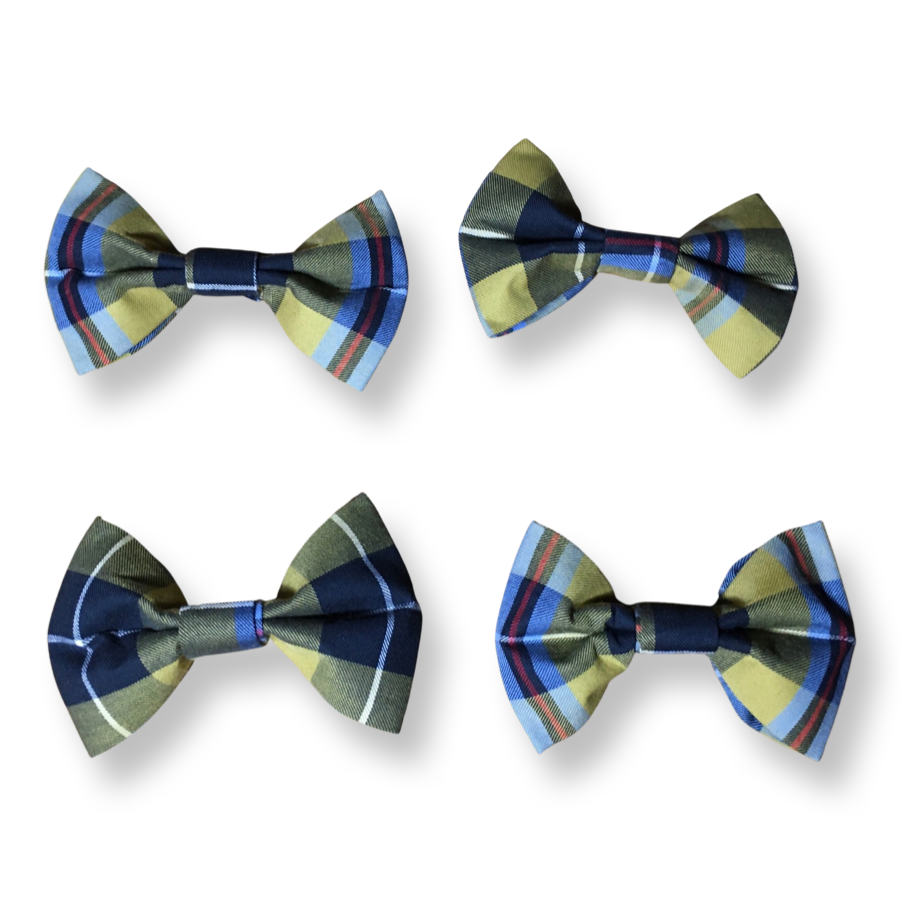Handmade Cornish Tartan Dog Bow Tie-1